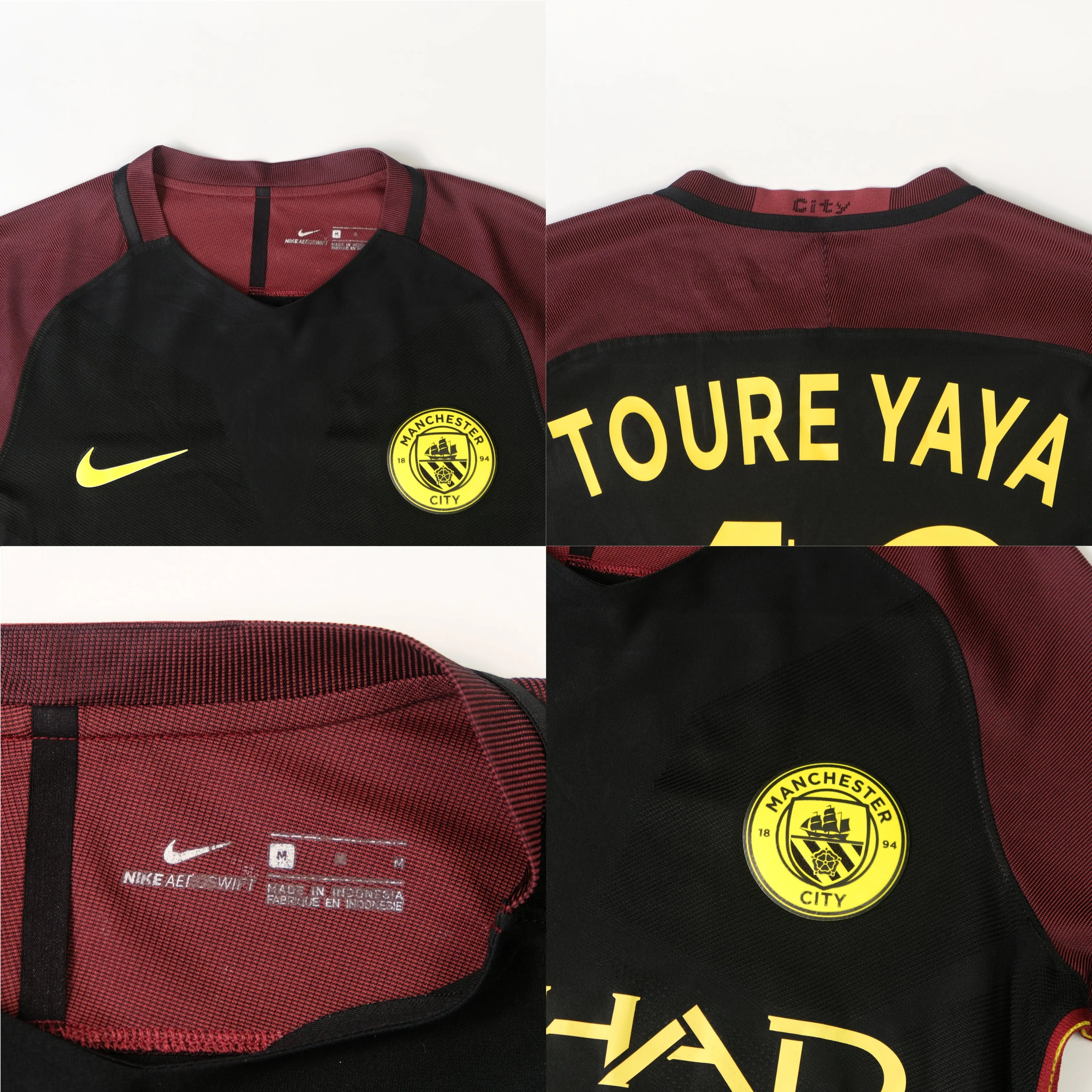 2016/17 Manchester City Away Shirt Nike Toure Yaya (M)