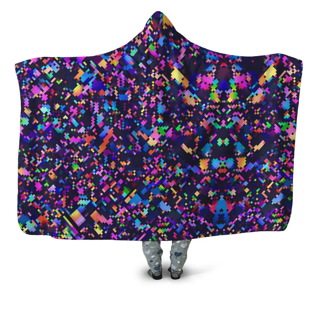 8-Bit Confetti Hooded Blanket