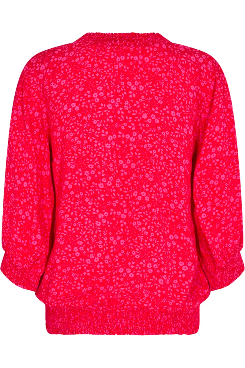 Adney Blouse | Lollipop W. Carmine Rose | Bluse fra Freequent