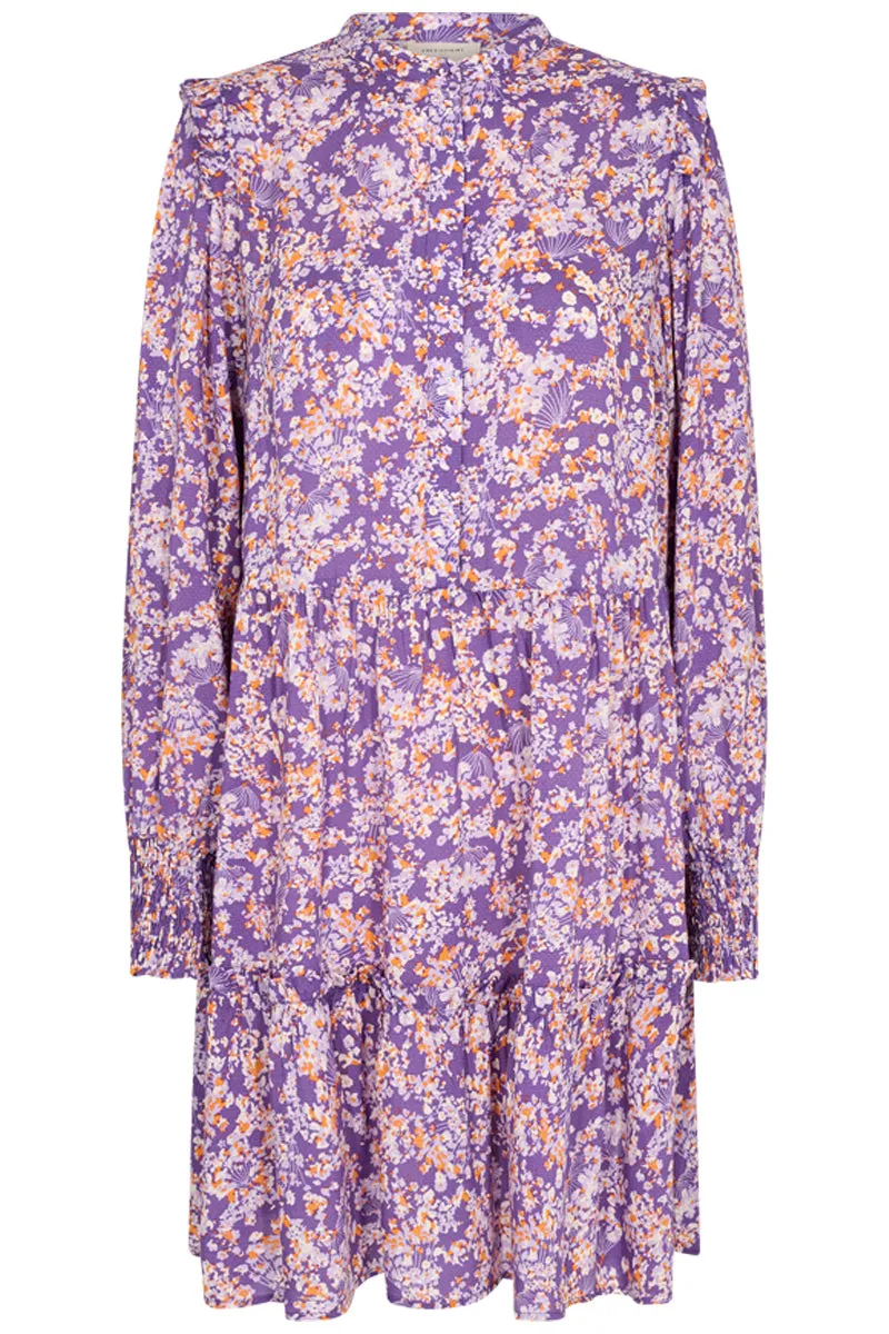 Adney Dress | Royal Lilac w. Lavendula | Kjole fra Freequent