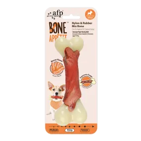 AFP  Bone Appetit - Nylon & Rubber Mix Bone - Bacon Flavor I