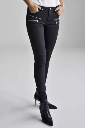 Aida 7/8 Pant | Black | Bukser med lynlse fra Freequent