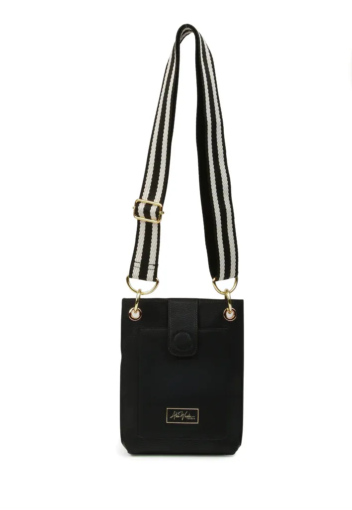 Alice Wheeler Primrose Phone Crossbody Bag Black