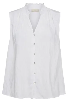 Ally Blouse 204376 | Brilliant White | Bluse fra Freequent