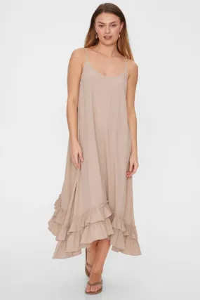 Amia Dress 204374 | Simply Taupe | Kjole fra Freequent