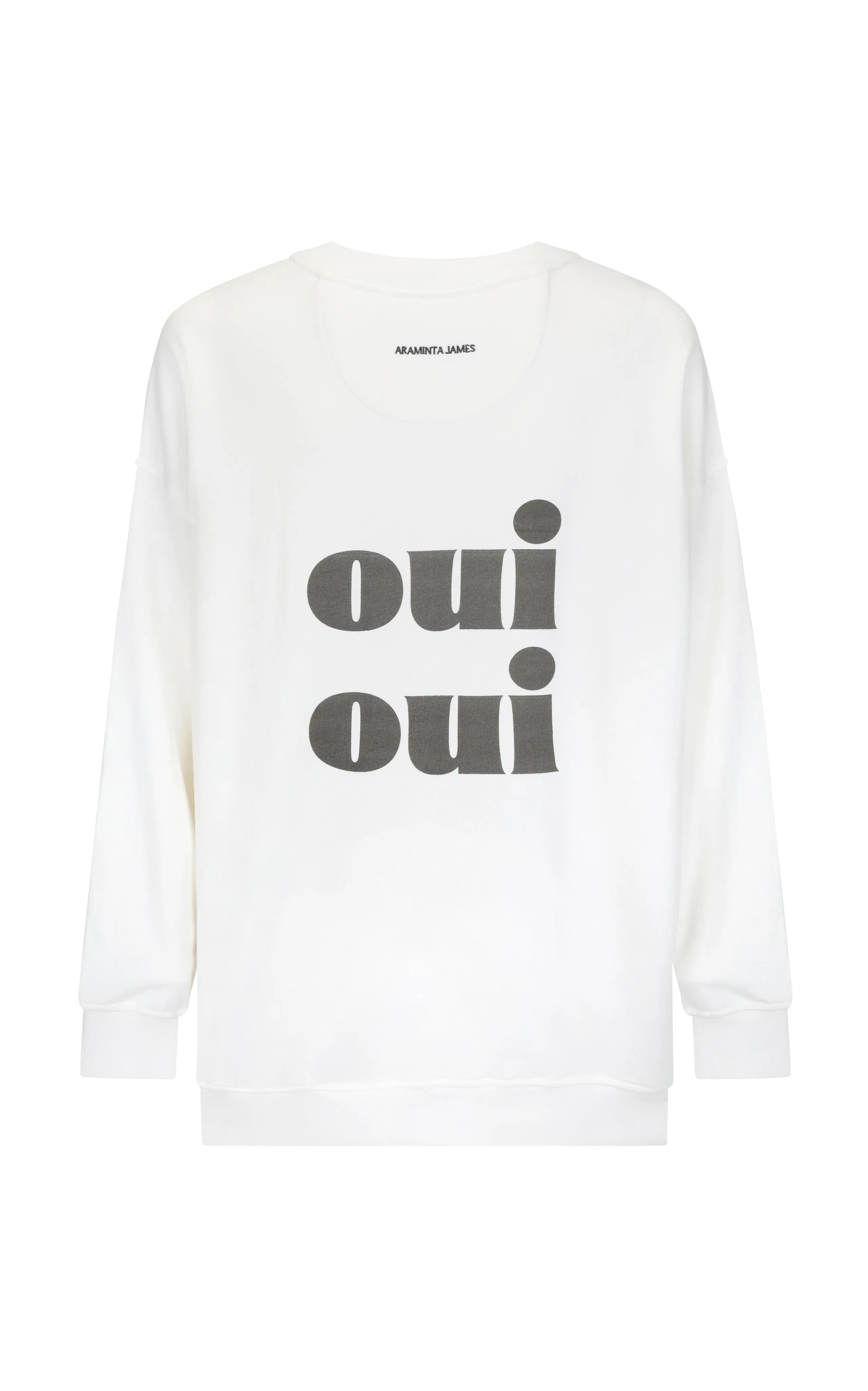 ARAMINTA JAMES Womens Oui Sweatshirt Snow