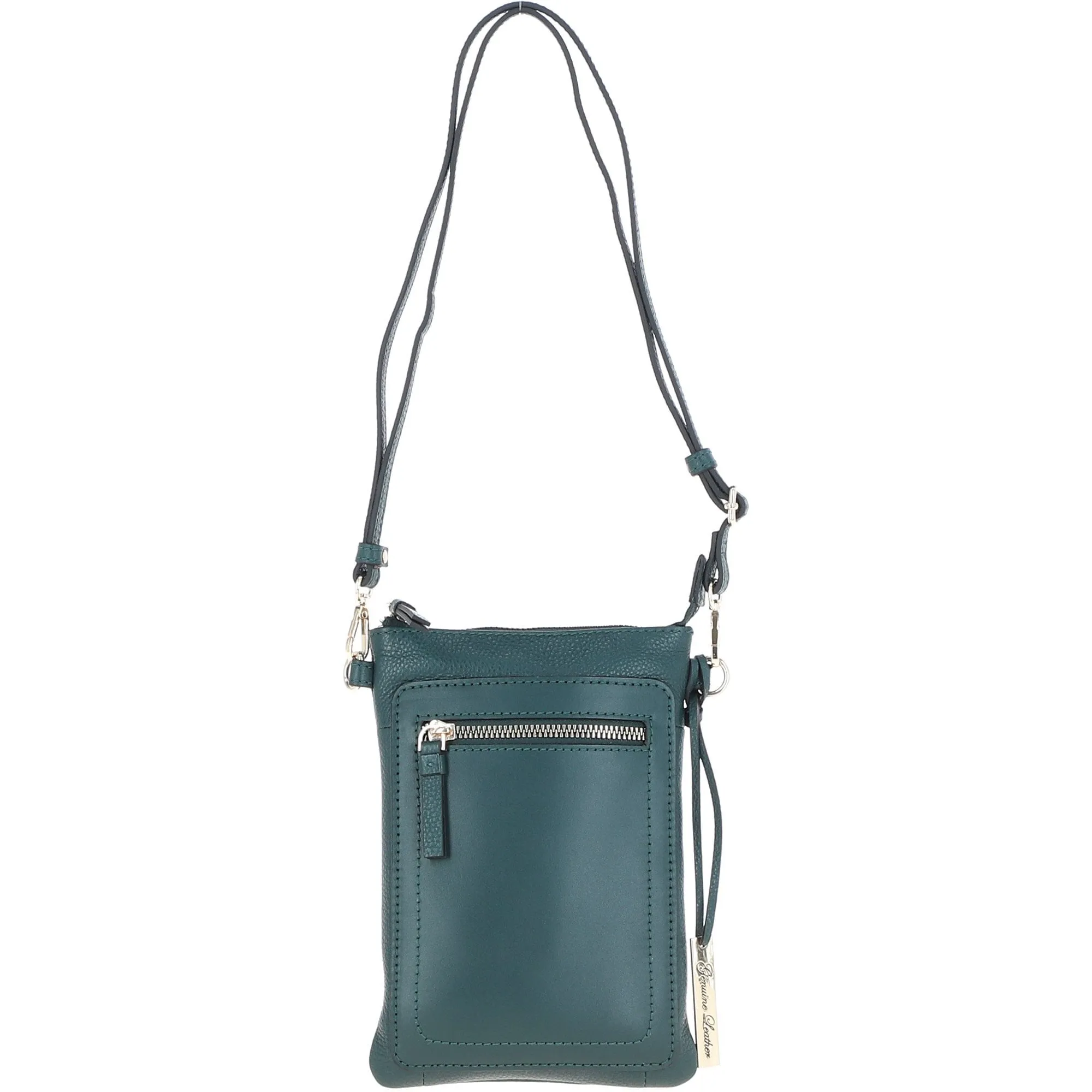 Ashwood Leather Crossbody Smart Phone Bag Green: Z-71