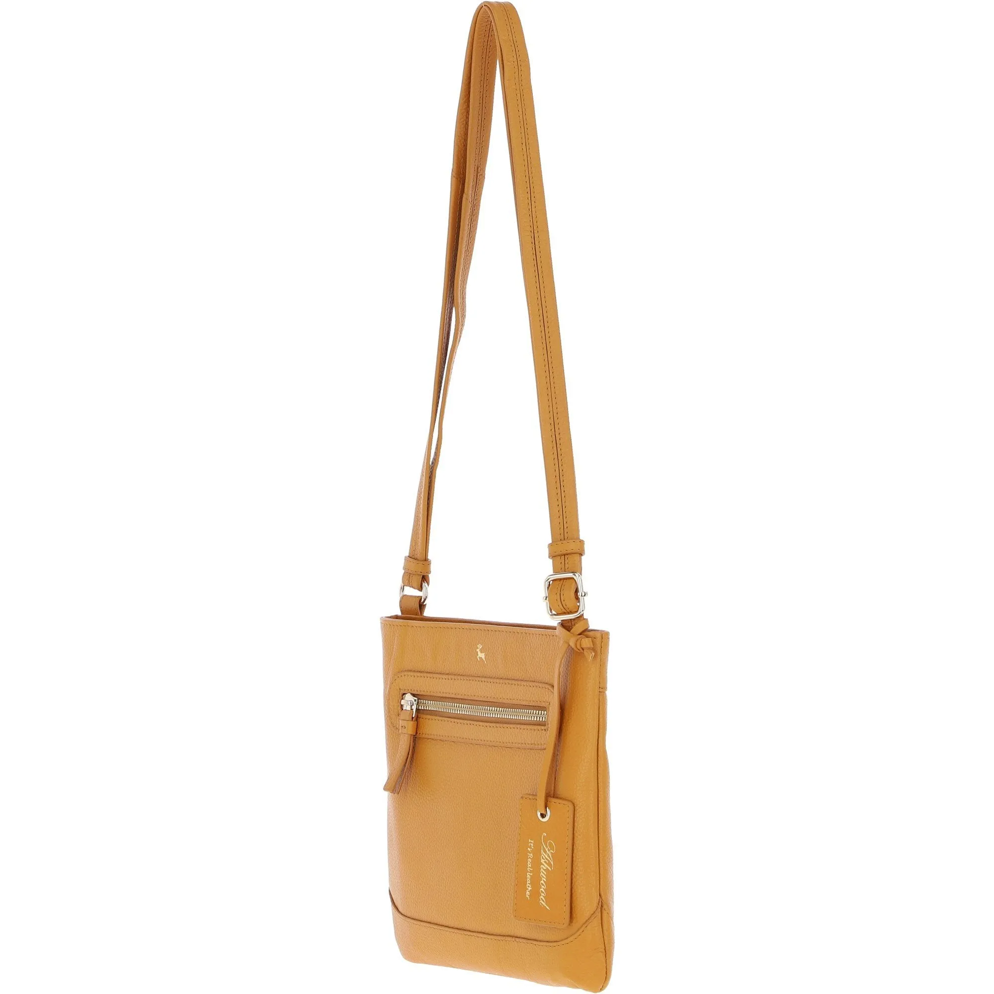 Ashwood Leather Smart Crossbody Bag Mustard: 64638/cb-9