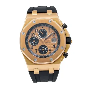 Audemars Piguet Royal Oak Offshore Chronograph 2640OR 44MM Champagne Dial With Rubber Bracelet