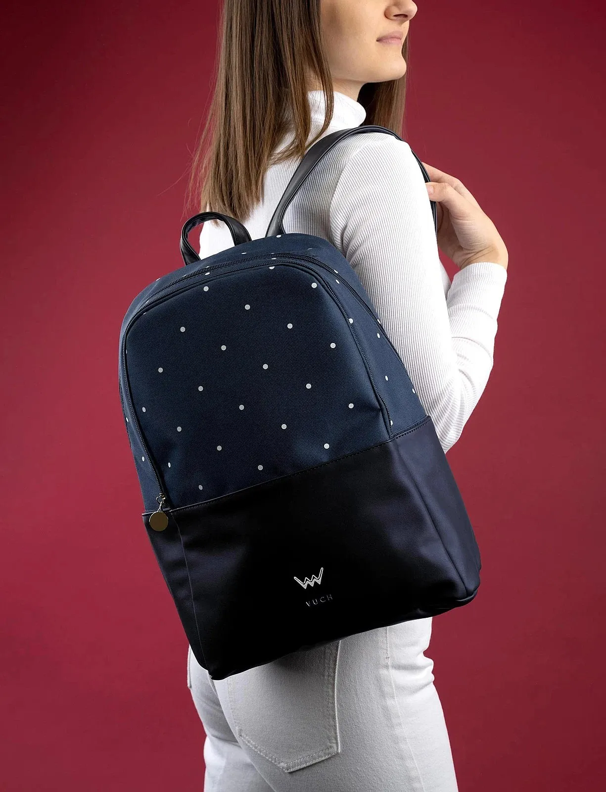 backpack Vuch Drizzle - Blue/Dots - women´s