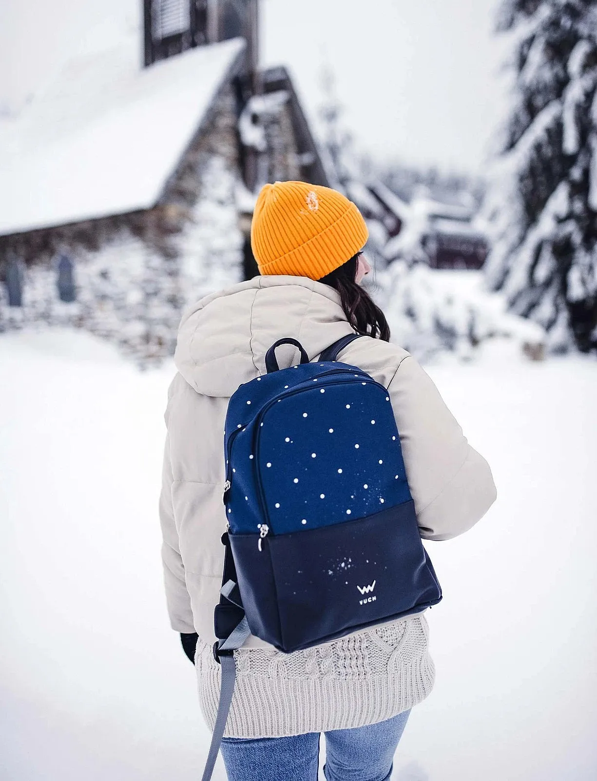 backpack Vuch Drizzle - Blue/Dots - women´s