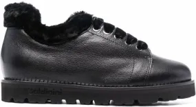 Baldinini fur-lined sneakers Black