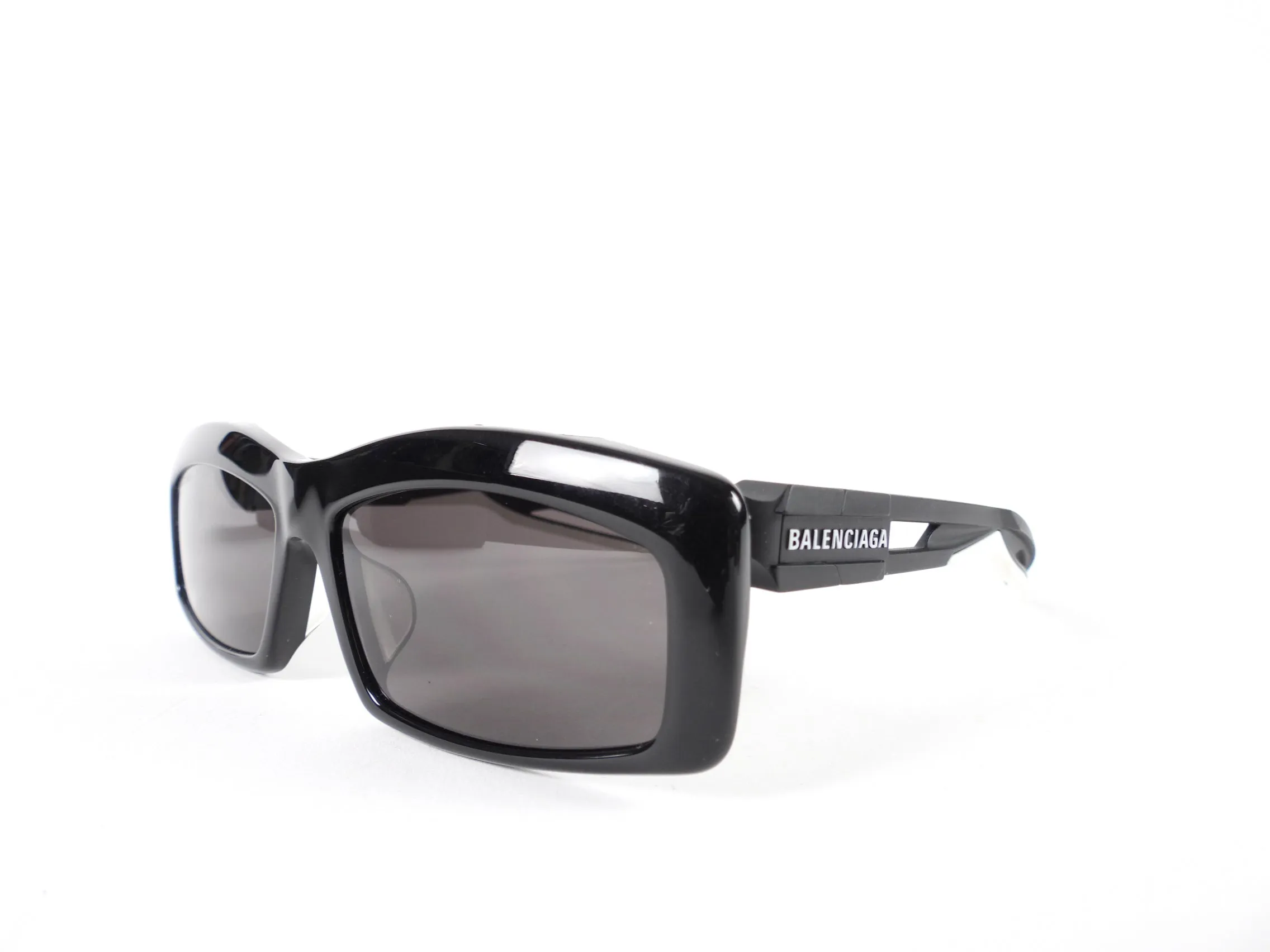 Balenciaga Black Hybrid Sunglasses