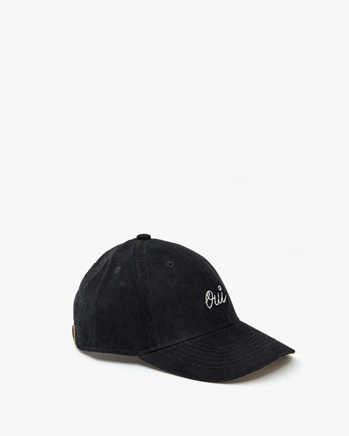 Baseball Hat - Black Corduroy/Cream Oui