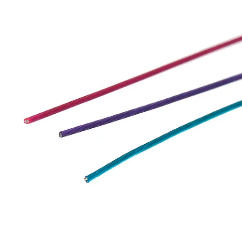 Beading Wire, Tiger Tail, Assorted Colors, 0.38mm, Round, Steel