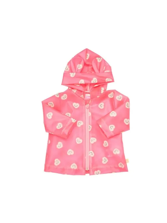 Billieblush   Heart print tech raincoat 