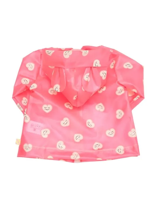 Billieblush   Heart print tech raincoat 