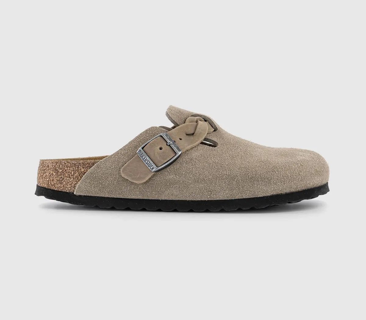 BIRKENSTOCK Boston Clogs Braided Taupe