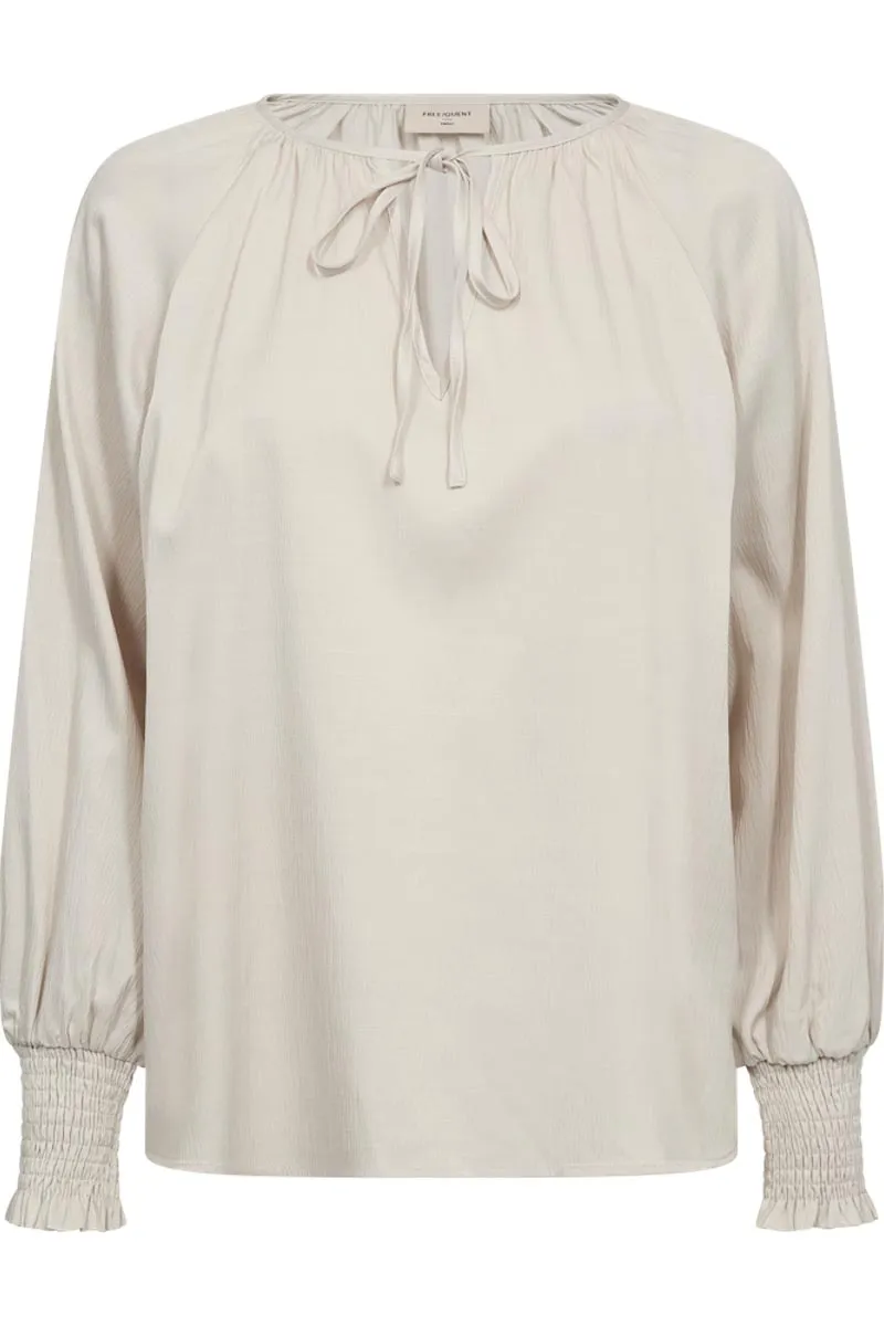 Bliss Blouse | Moonbeam | Bluse fra Freequent