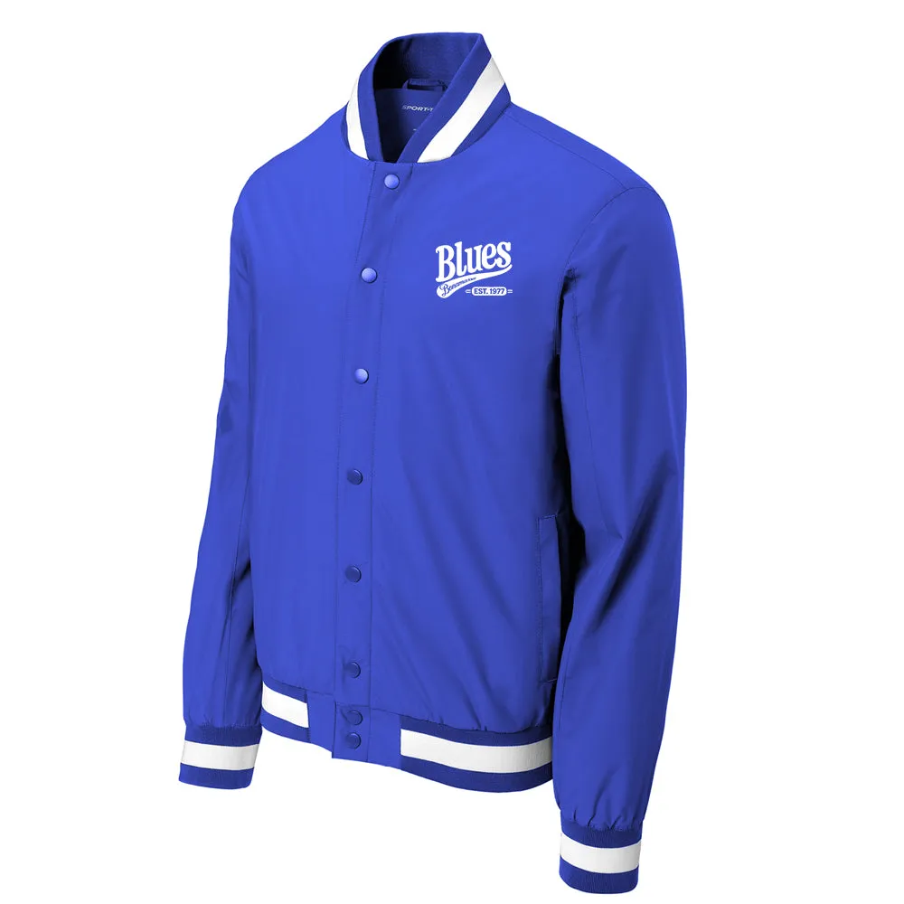 Blues Est 1977 Insulated Varsity Jacket (Men)