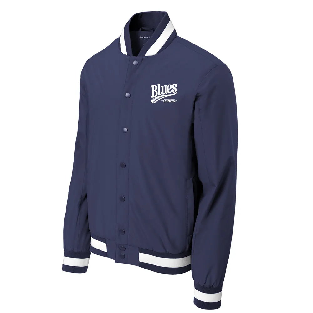 Blues Est 1977 Insulated Varsity Jacket (Men)