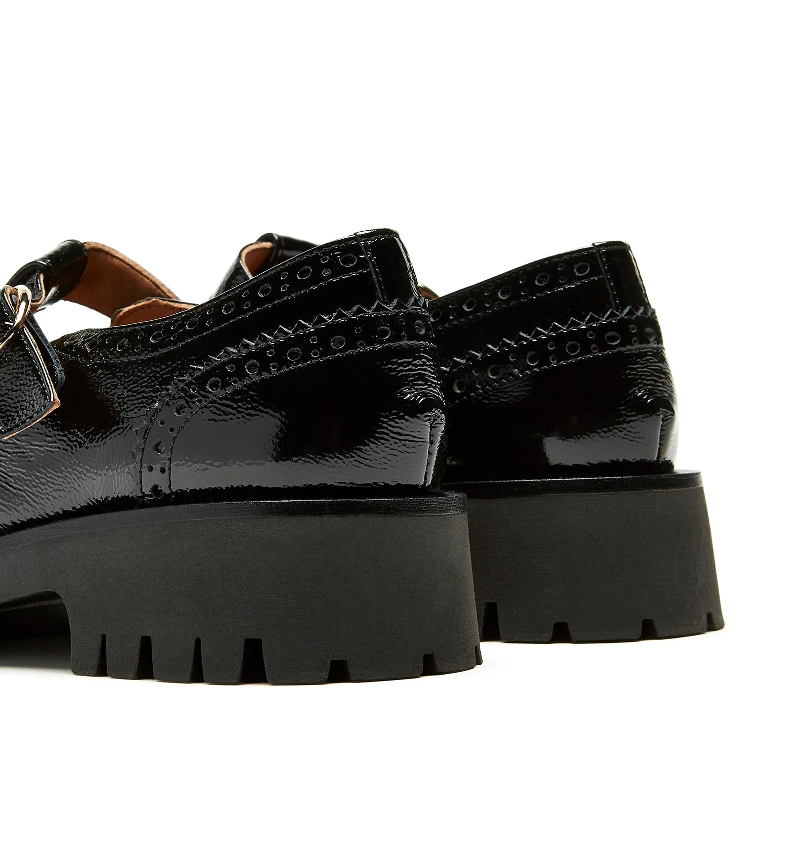 BRAELYN CRINKLE LEATHER MARY JANE LOAFER