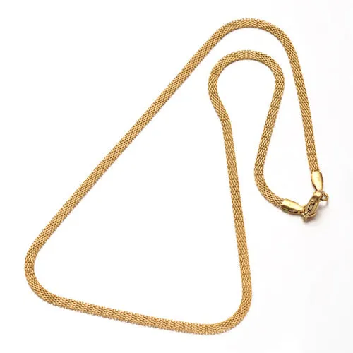 Chain Necklace, 304 Stainless Steel, Bar Link Chain Necklace, Gold Plated, 45cm