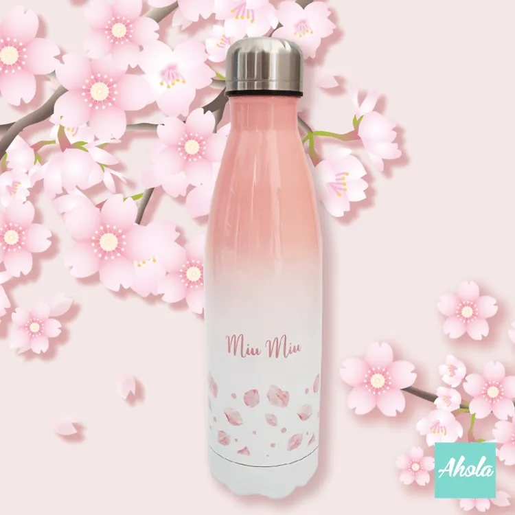 【Cherry Blossom Petals】Stainless Steel Hot or Cold Bottle 不鏽鋼保冷/保温樽