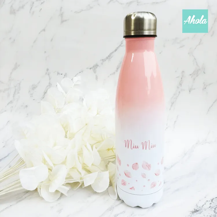 【Cherry Blossom Petals】Stainless Steel Hot or Cold Bottle 不鏽鋼保冷/保温樽