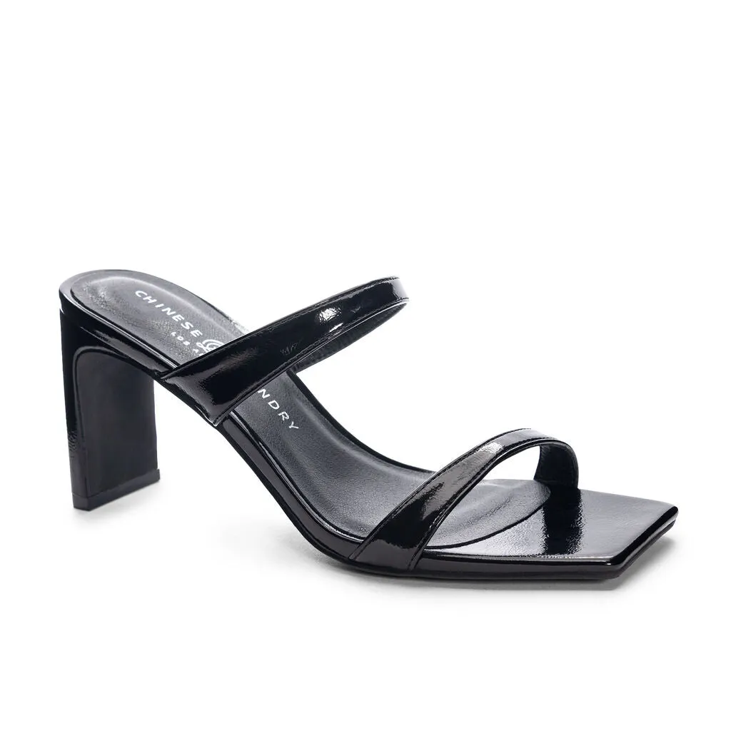 Chinese Laundry Yaya Slide Sandal - Patent Black