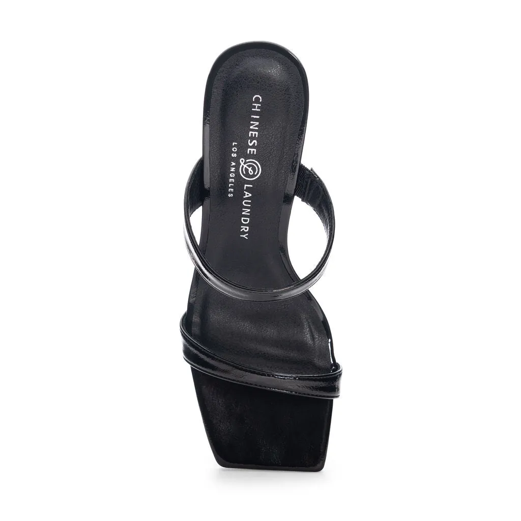 Chinese Laundry Yaya Slide Sandal - Patent Black