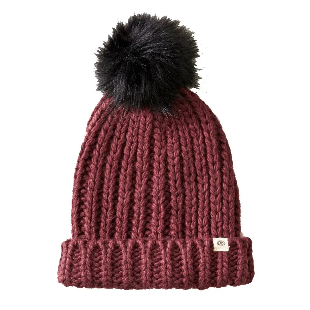 Chunky Fur Pom Pom Beanie