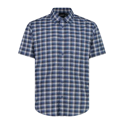 CMP Camicia fantasia check maniche corte trekking Uomo