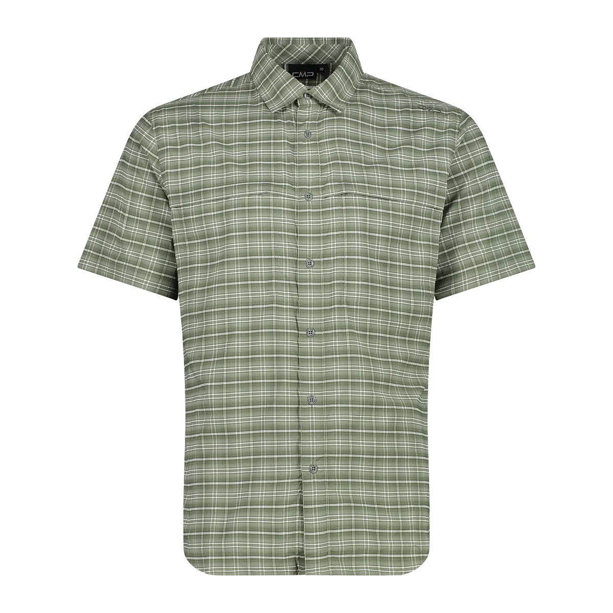 CMP Camicia fantasia check maniche corte trekking Uomo