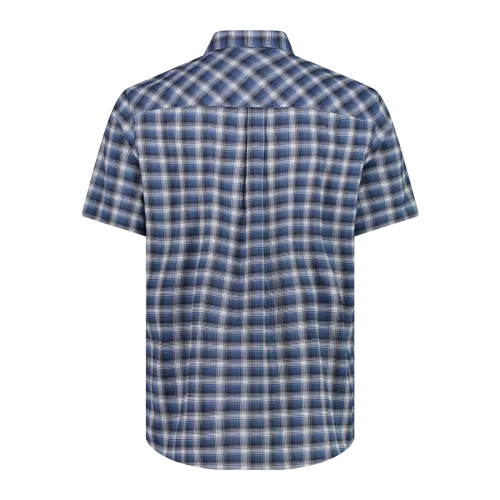 CMP Camicia fantasia check maniche corte trekking Uomo