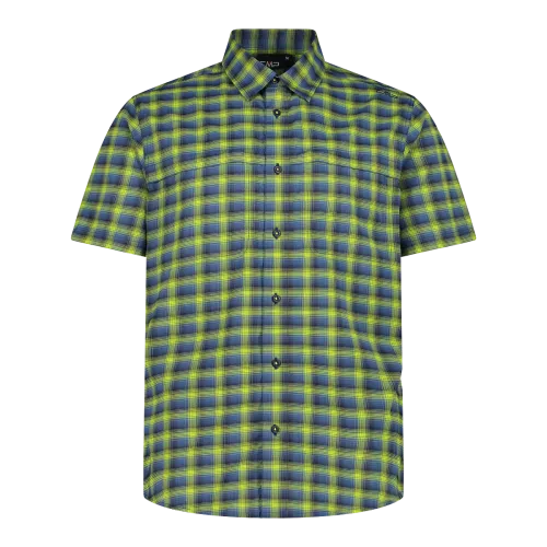 CMP Camicia fantasia check maniche corte trekking Uomo