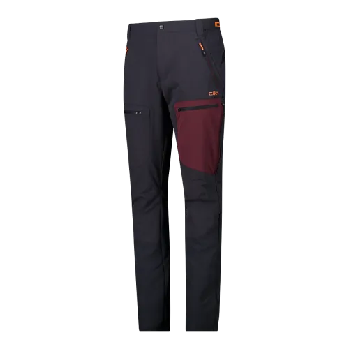 CMP Pantaloni in Tessuto Ripstop con tasche laterali da Trekking Uomo