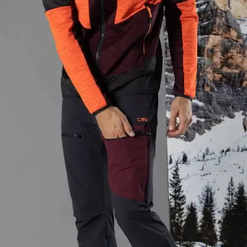 CMP Pantaloni in Tessuto Ripstop con tasche laterali da Trekking Uomo