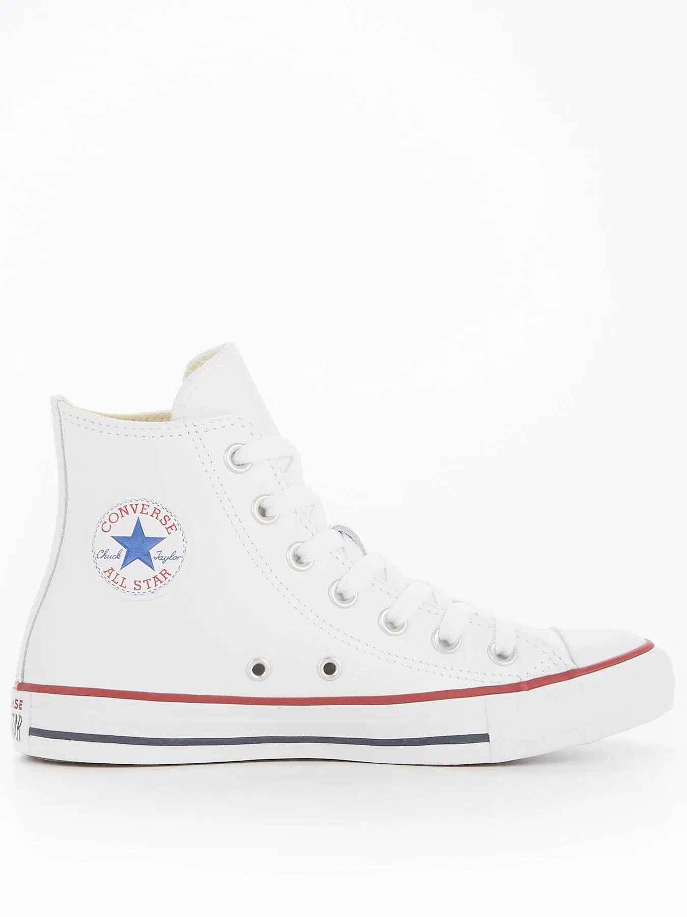 Converse Leather Hi Top Trainers - White