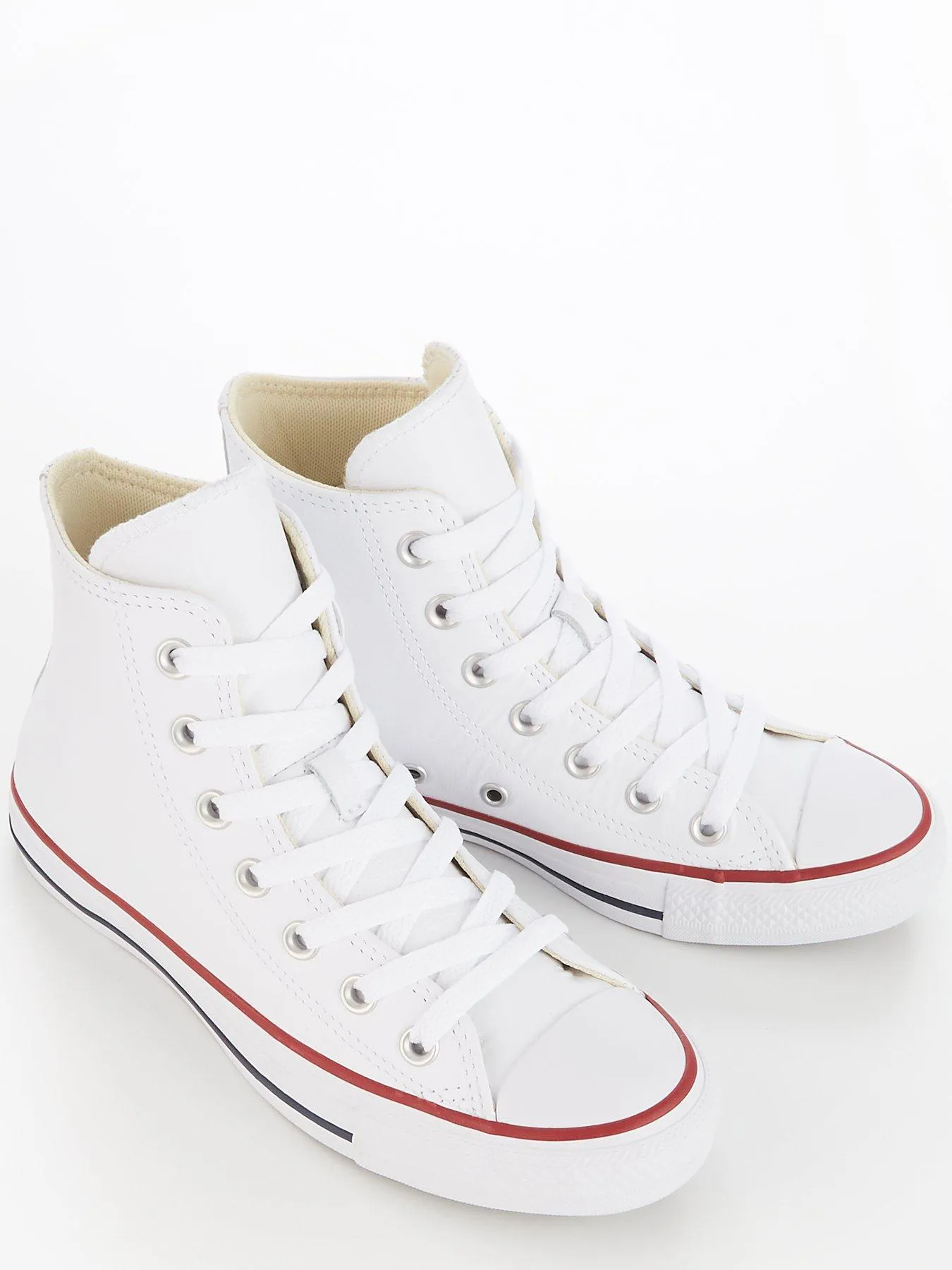 Converse Leather Hi Top Trainers - White