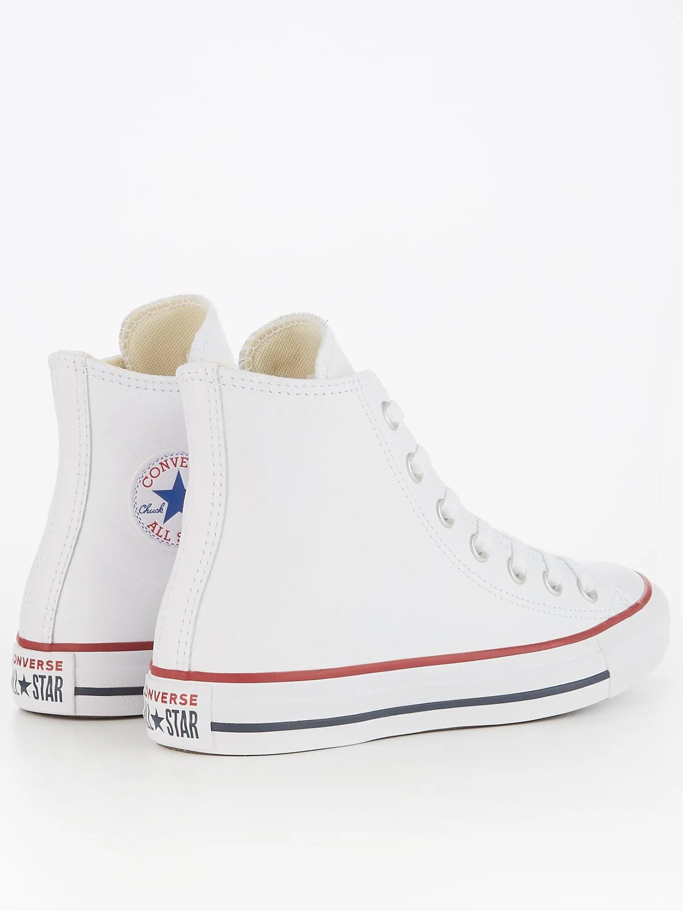 Converse Leather Hi Top Trainers - White