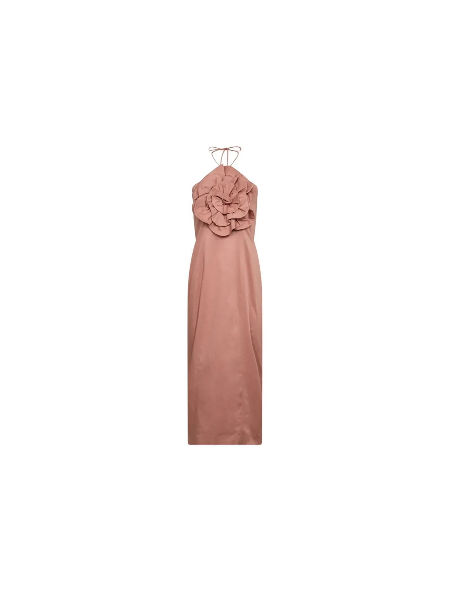 COPENHAGEN MUSE DRESS SHINENI CAMEO BROWN