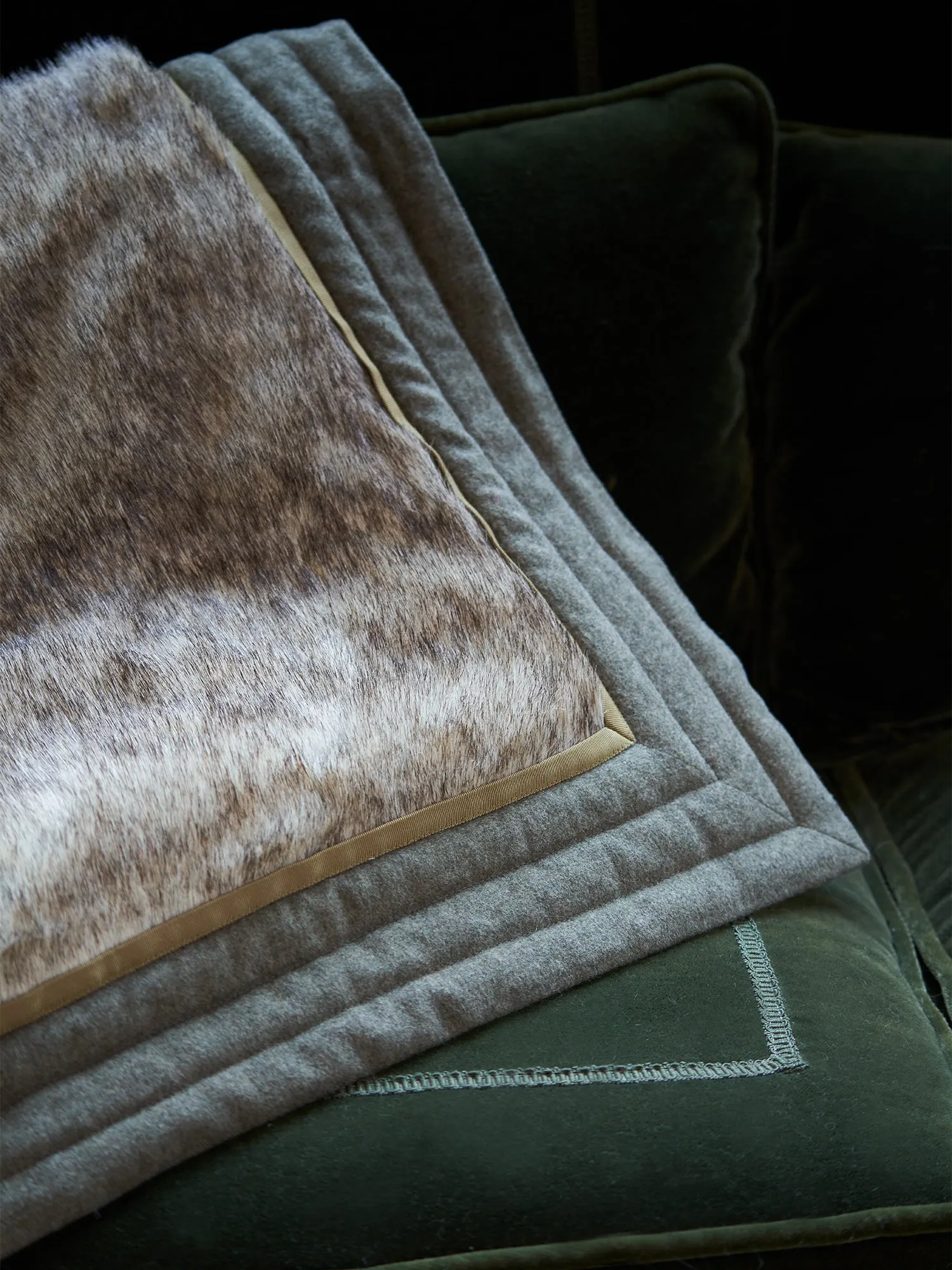 Coyote Faux Fur Throw