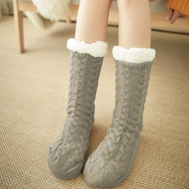 Cozy slippers lined with sherpa for ultimate comfort 