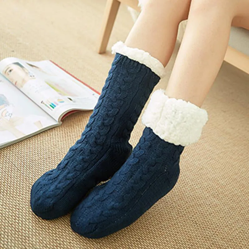 Cozy slippers lined with sherpa for ultimate comfort 