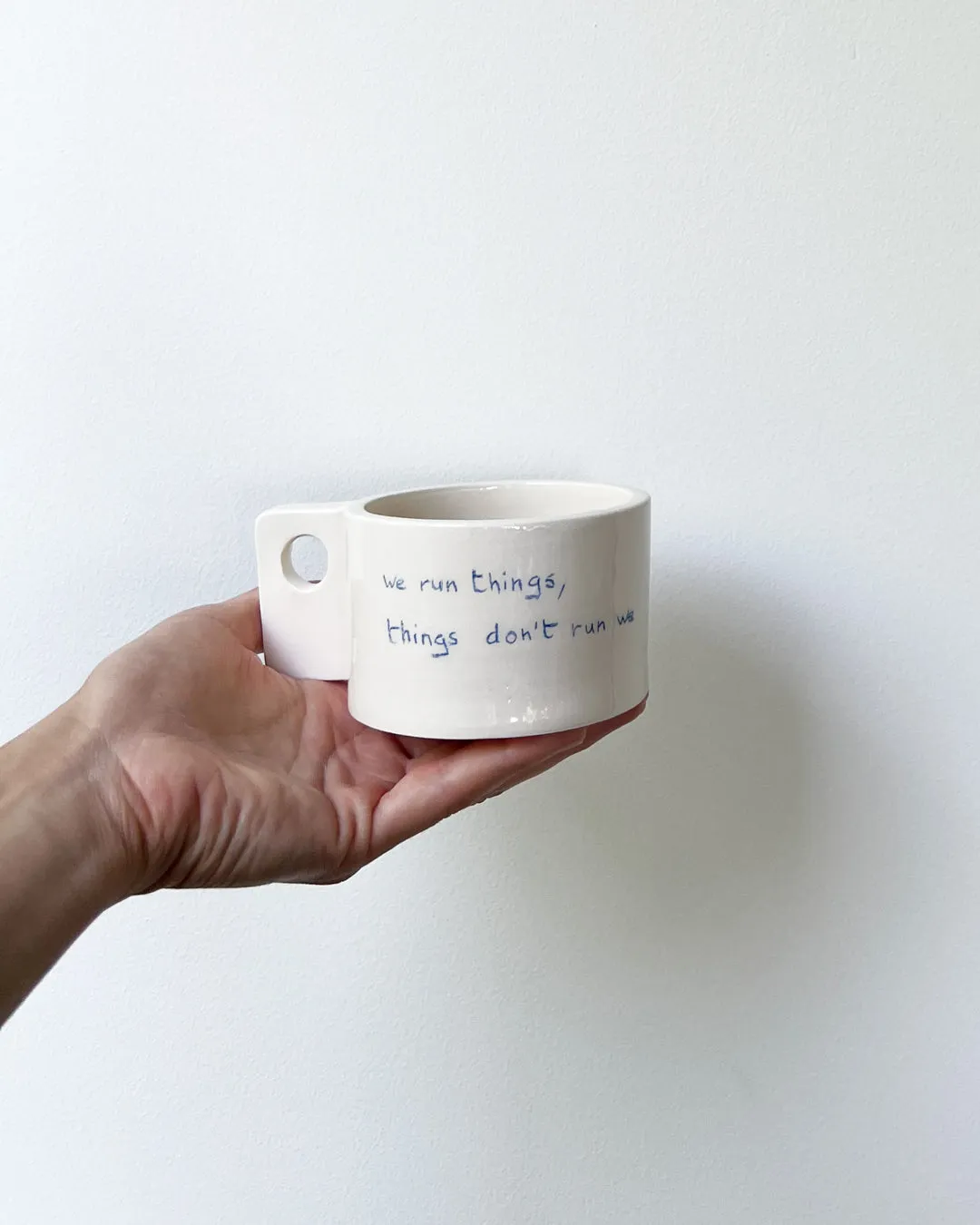 Custom Oui Script Mug - Large