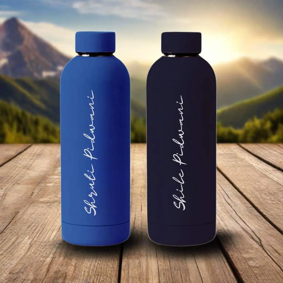 Customized Water Bottles with Names Stainless Steel Double Insulated Water Bottles for Travel Office Gym Home BPA Free, Leakproo