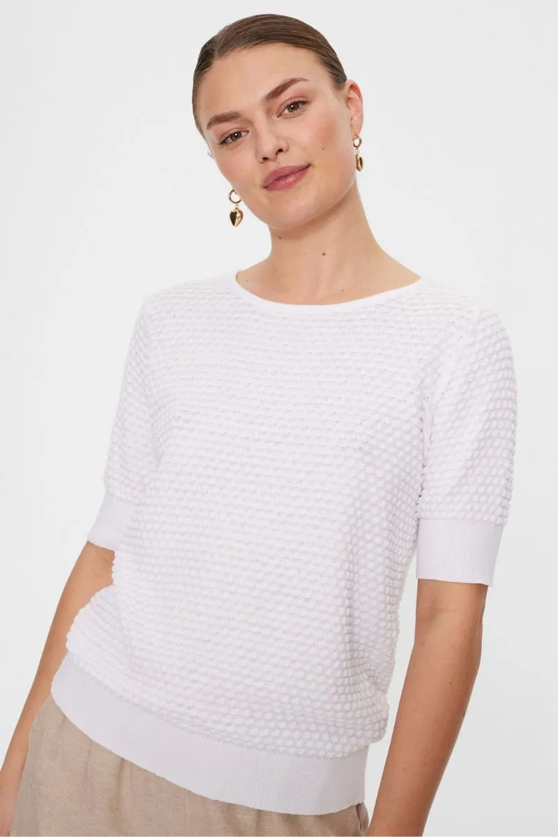 Dodo Pu Dottie Ss | Brilliant White | Strik fra Freequent