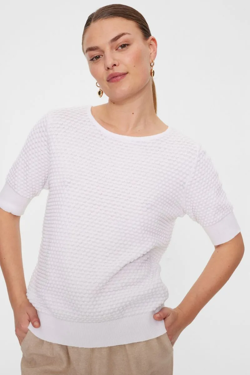 Dodo Pu Dottie Ss | Brilliant White | Strik fra Freequent