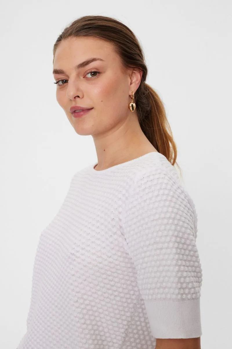 Dodo Pu Dottie Ss | Brilliant White | Strik fra Freequent